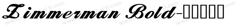 Zimmerman Bold字体转换
